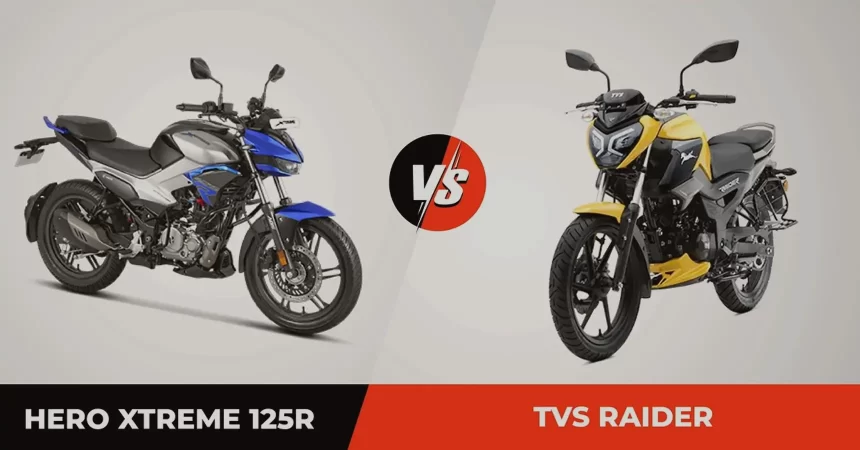 Hero Xtreme 125R Vs TVS Raider 125